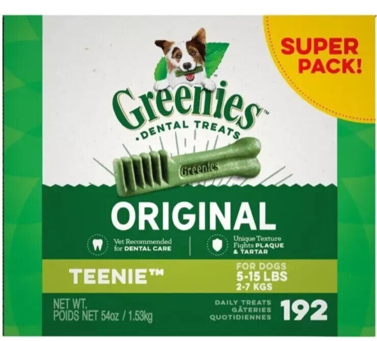 Greenies Teenie Dental Dog Treats, 54 oz (192 count) Greenies Teenie Dental Dog Treats, 54 oz (192 count)