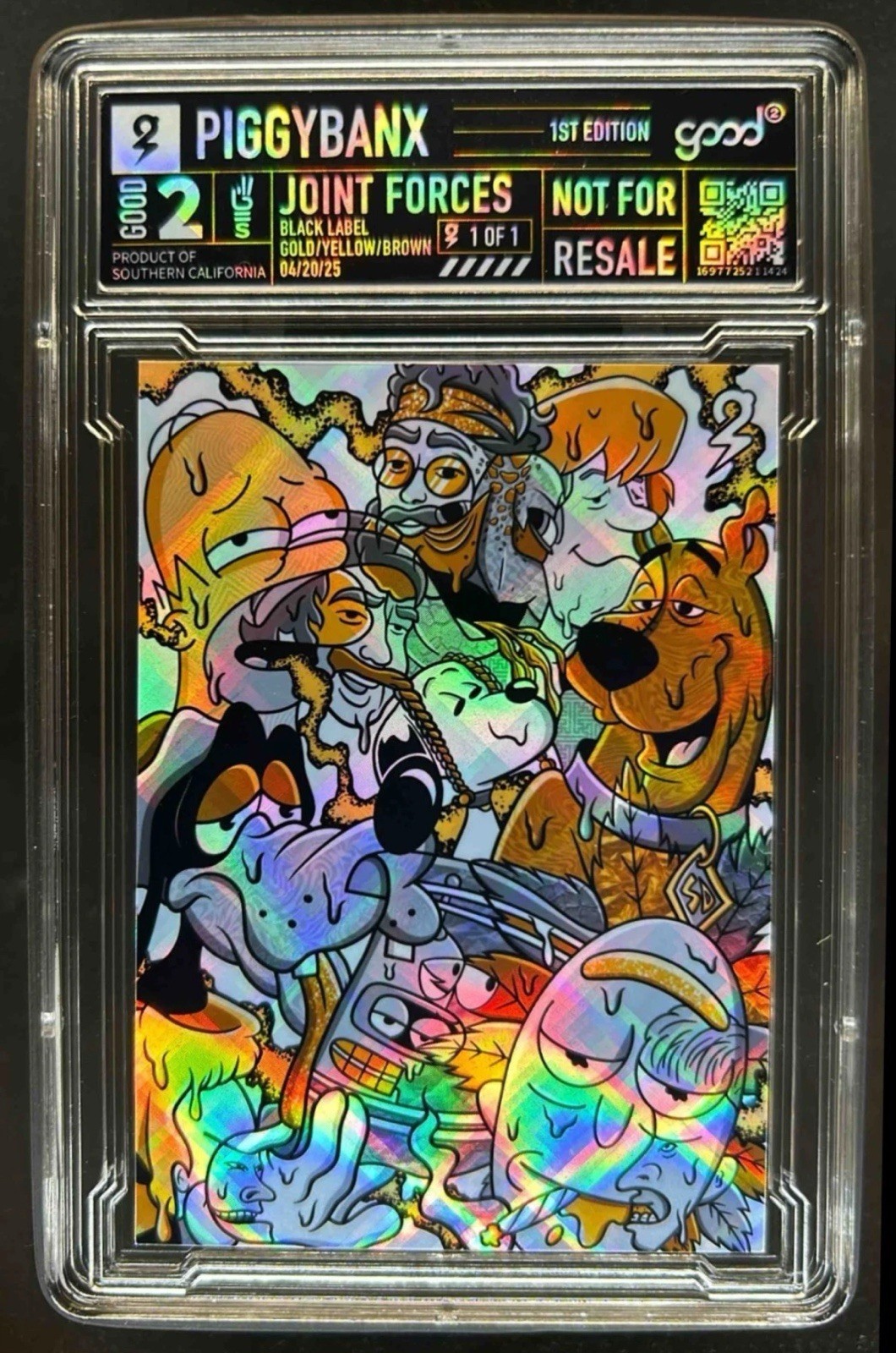 PiggyBanx Joint Forces Black Label Radiant Variant #1/1 Piggy Banx PiggyBanx Joint Forces Black Label Radiant Variant #1/1 Piggy Banx