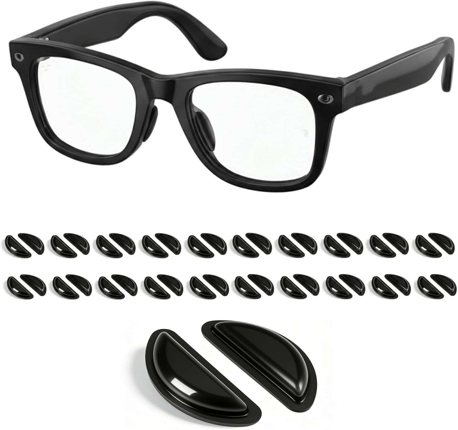 20Pairs Fit for Ray-Ban Meta Wayfarer Eyeglass Nose Pads,Smart Glasses Nose Pad 20Pairs Fit for Ray-Ban Meta Wayfarer Eyeglass Nose Pads,Smart Glasses Nose Pad