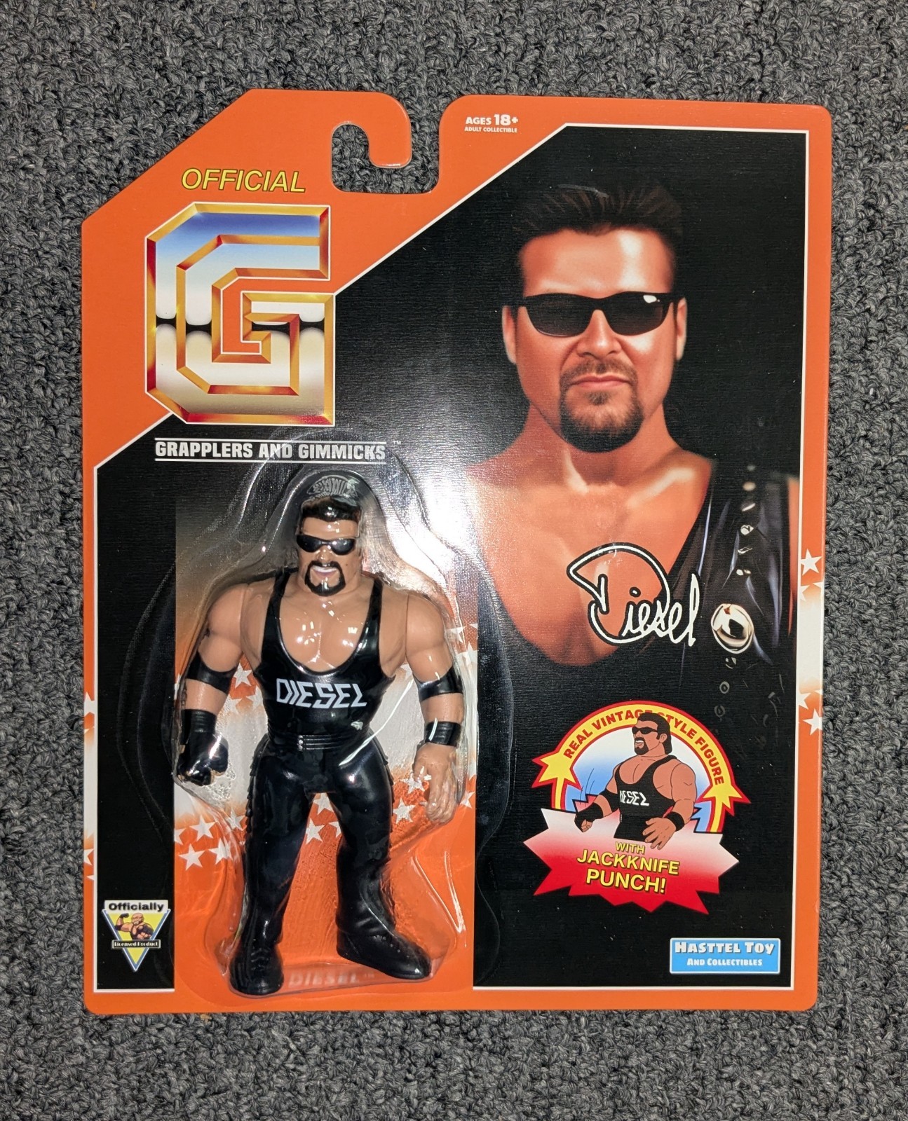 WWF Diesel Kevin Nash 1994 WWE HASTTEL TOYS Grapplers & Gimmicks NEW Retro WWF Diesel Kevin Nash 1994 WWE HASTTEL TOYS Grapplers & Gimmicks NEW Retro