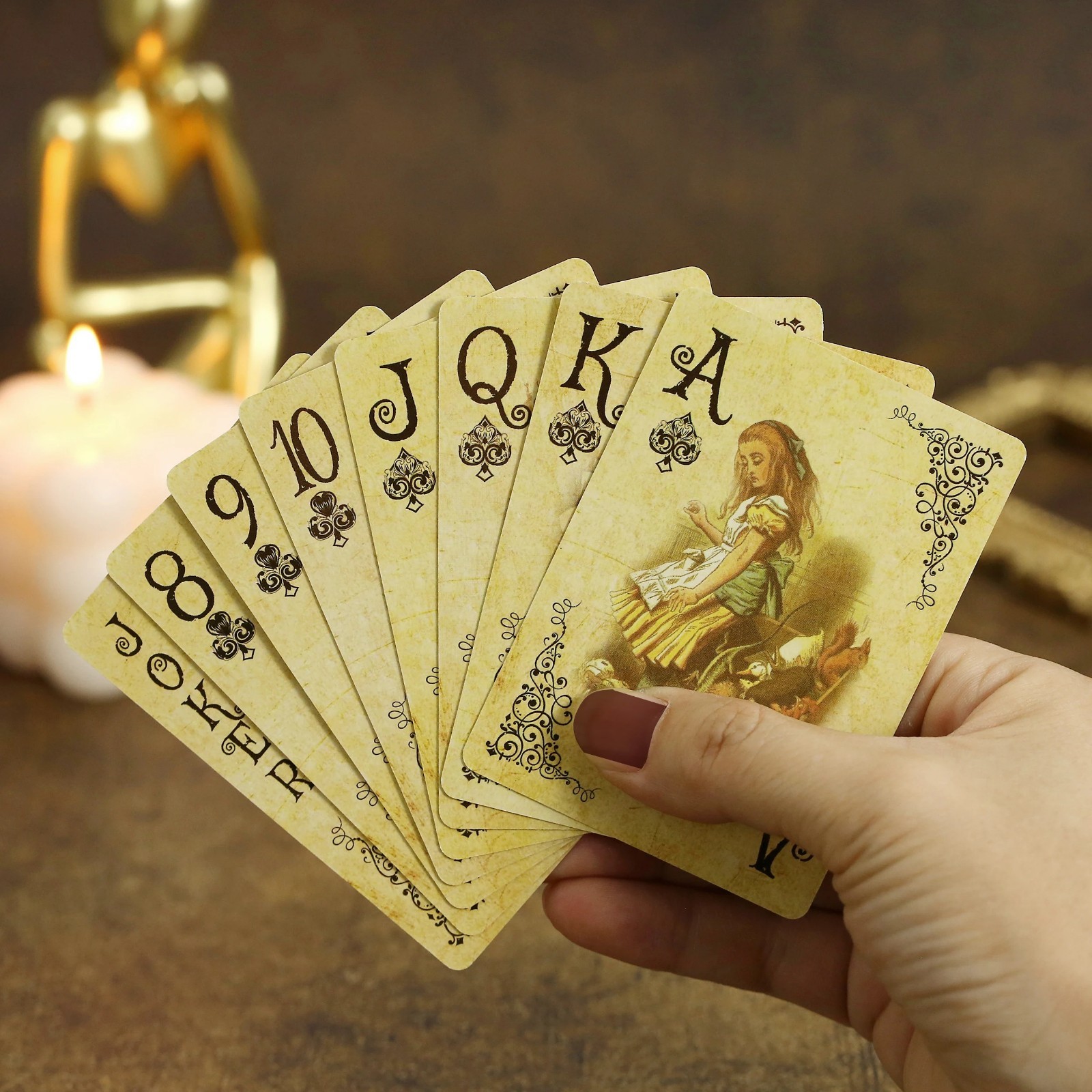 1 Set Vintage Alice in Wonderland Playing Cards Deck – Retro Poker Board Game... 1 Set Vintage Alice in Wonderland Playing Cards Deck – Retro Poker Board Game...