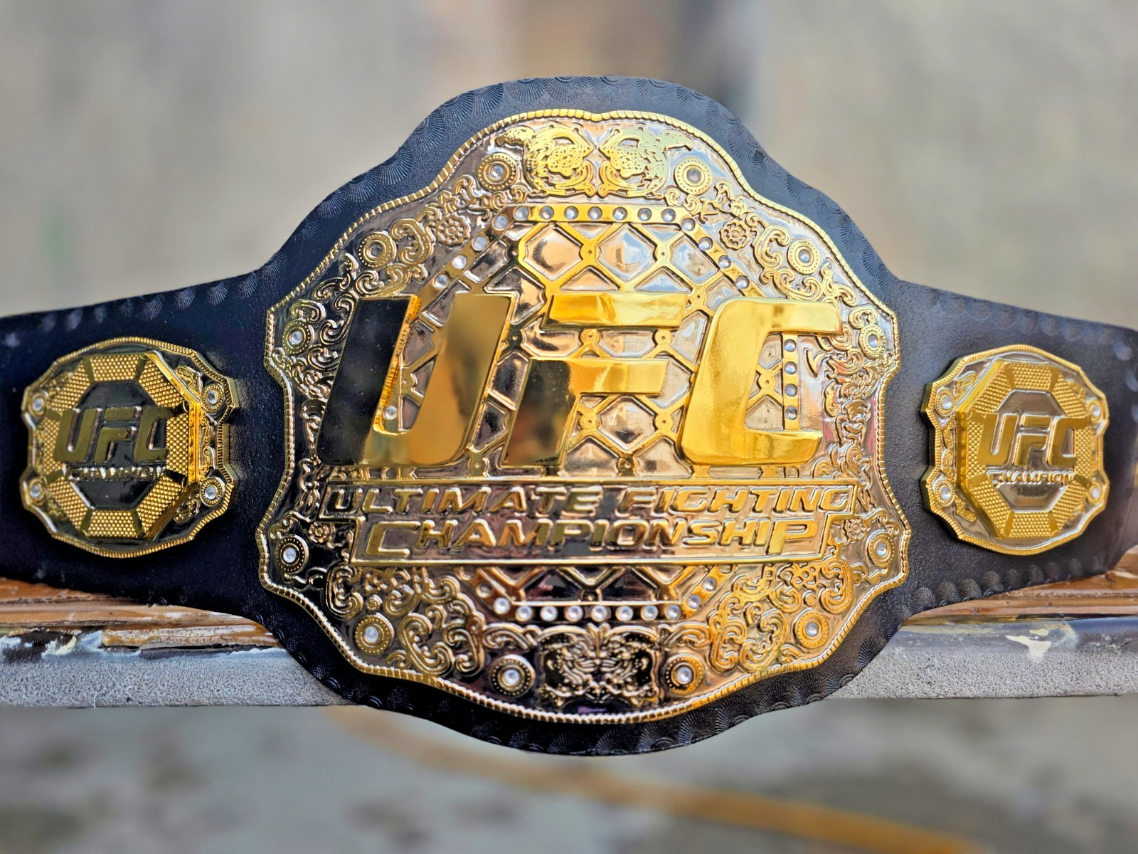 UFC Ultimate fighting champion MMA championship wrestling title 2mm brass adult