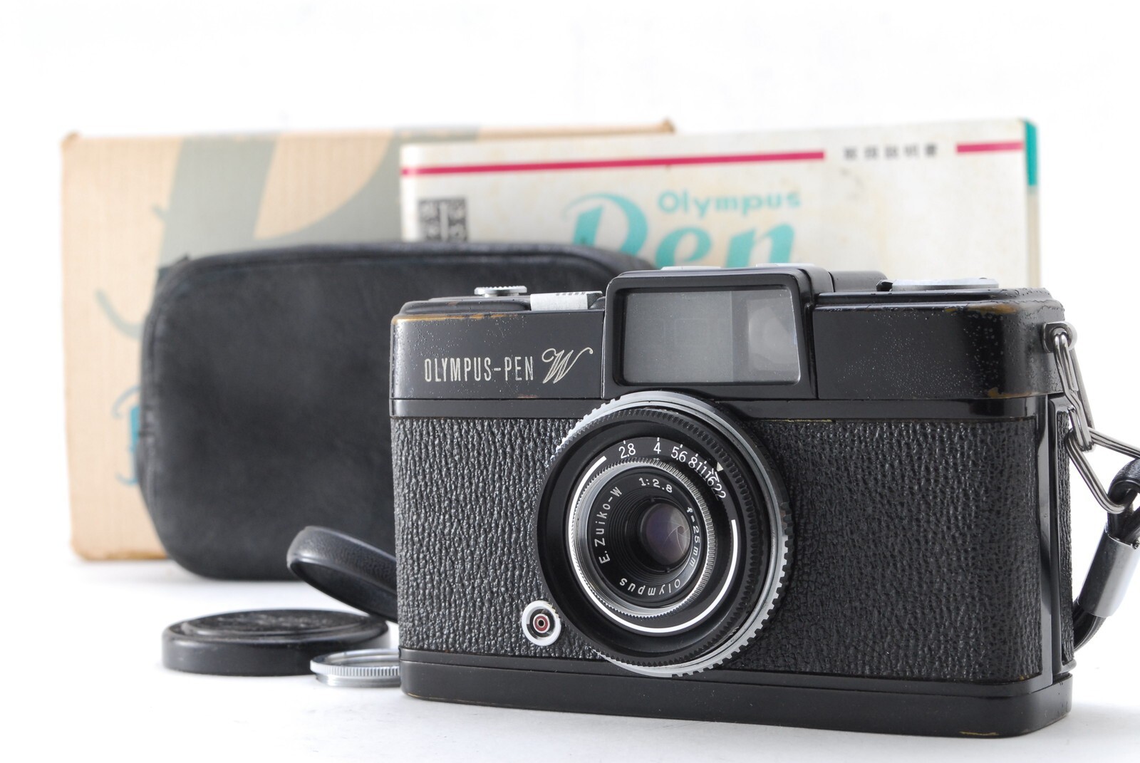 [EXC+5 in Box] Olympus Pen W Wide Half Frame Camera 25mm F2.8 Lens JAPAN