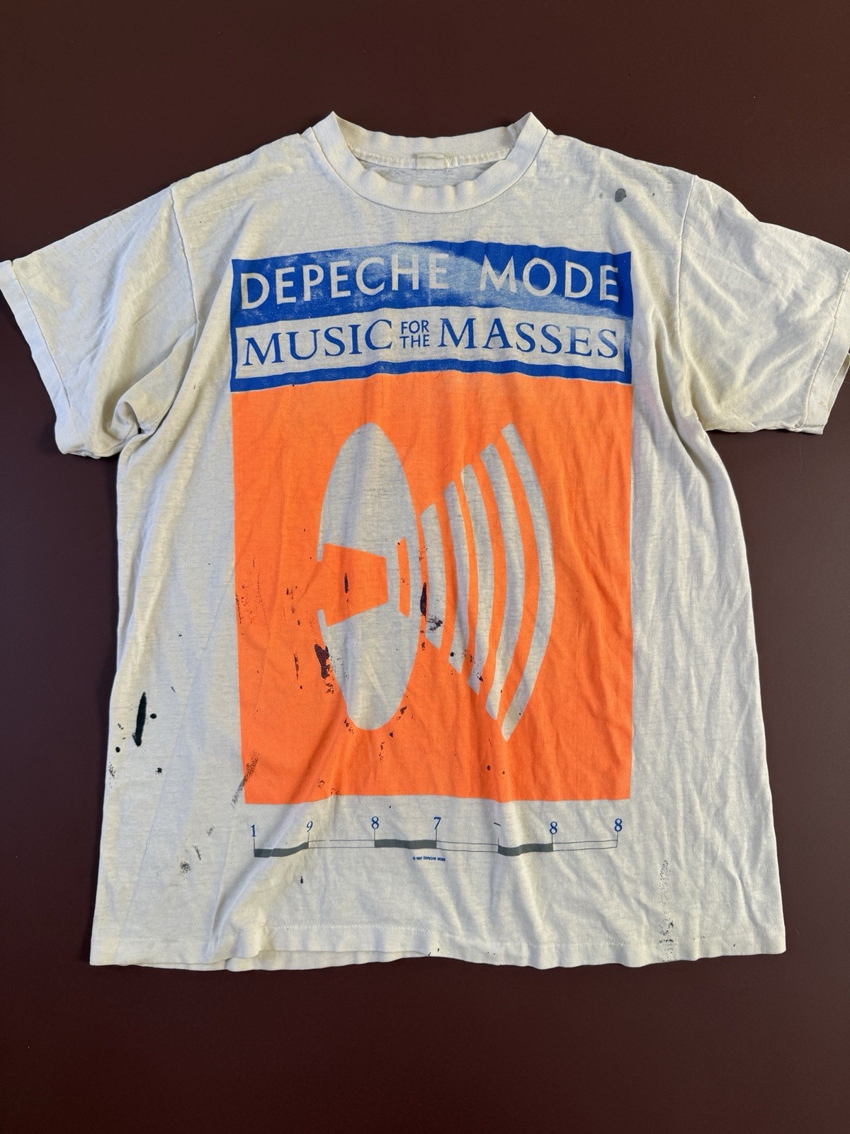 Vintage Depeche Mode Music For The Masses Shirt 1987 - 1988 USA Tour Large