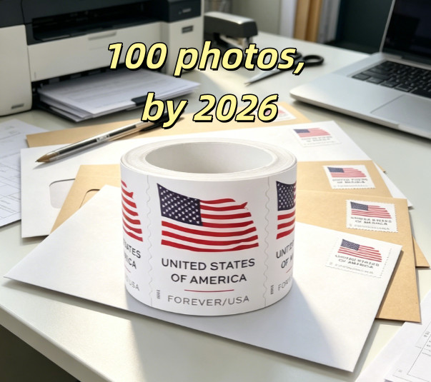 1 Roll Of 100 2026 U.S. Flag First Class US Postage Stamps 100PCS New- 1 Roll Of 100 2026 U.S. Flag First Class US Postage Stamps 100PCS New-