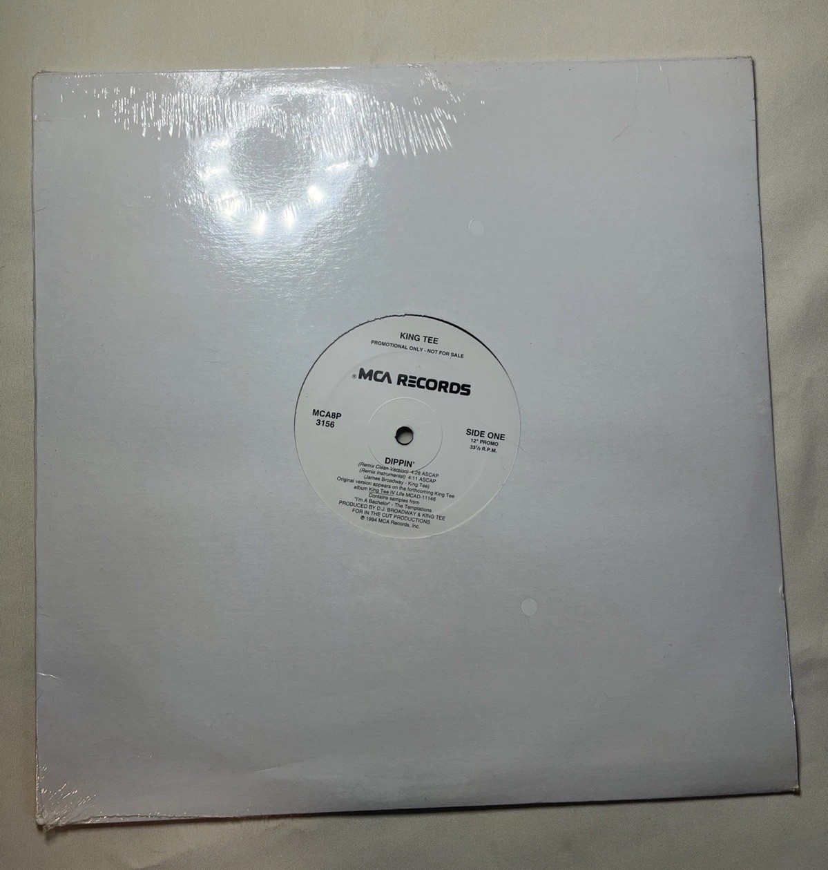 PROMO NEW* King Tee - Dippin’/ Duck 12” MCA 1994 Sealed Vinyl Promotional Record