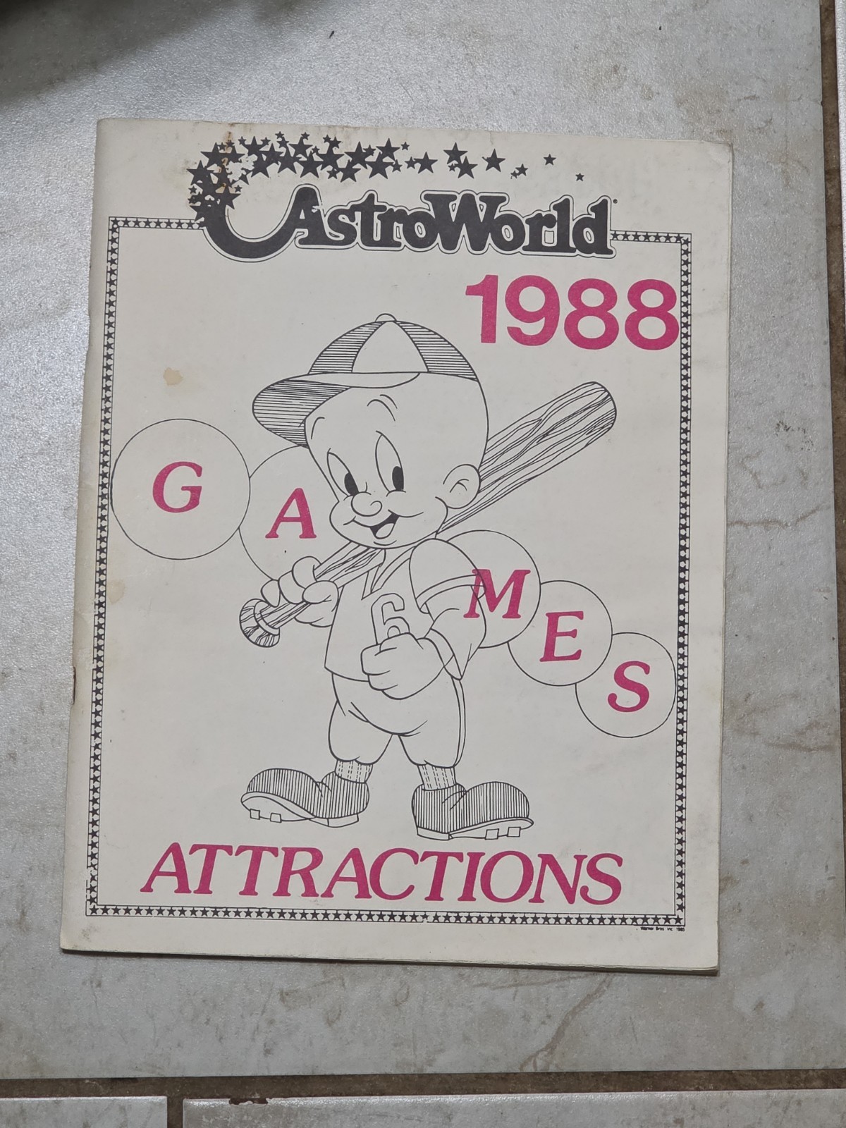 Rare 1988 Astroworld Employee Handbook Rare 1988 Astroworld Employee Handbook