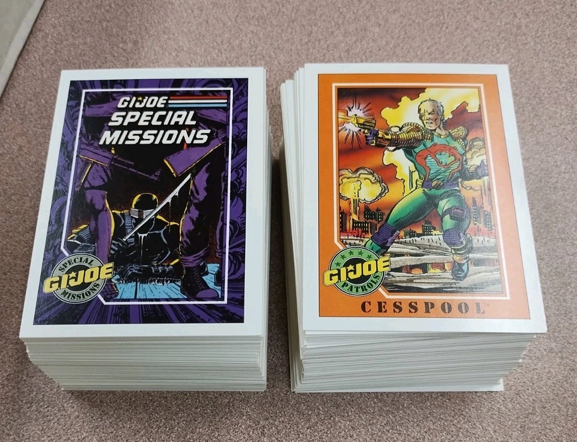 1991 Impel GI Joe Complete 200 Card Set Series 1 NM Snake Eyes Cobra Commander 1991 Impel GI Joe Complete 200 Card Set Series 1 NM Snake Eyes Cobra Commander