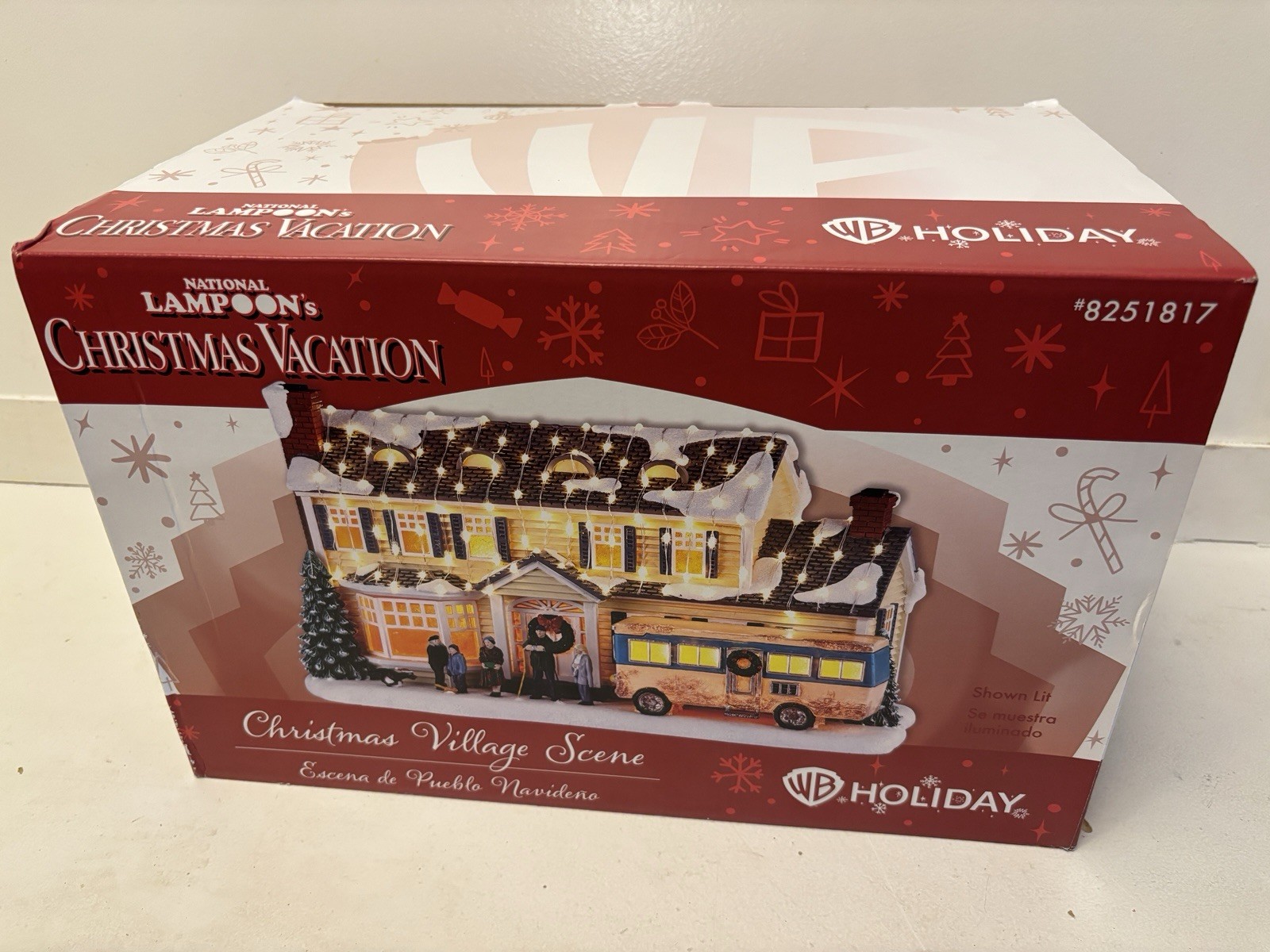 WB Holiday Lighted Ceramic Christmas Vacation Village House Clark Griswold Lowes WB Holiday Lighted Ceramic Christmas Vacation Village House Clark Griswold Lowes
