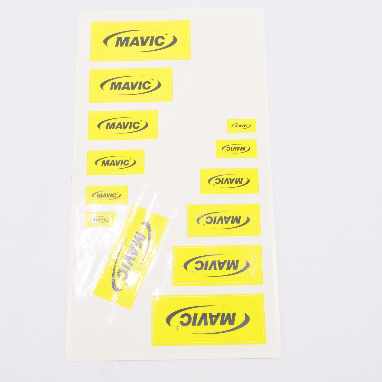 NOS Genuine Mavic Stickers Decals Rim Chainstay Yellow