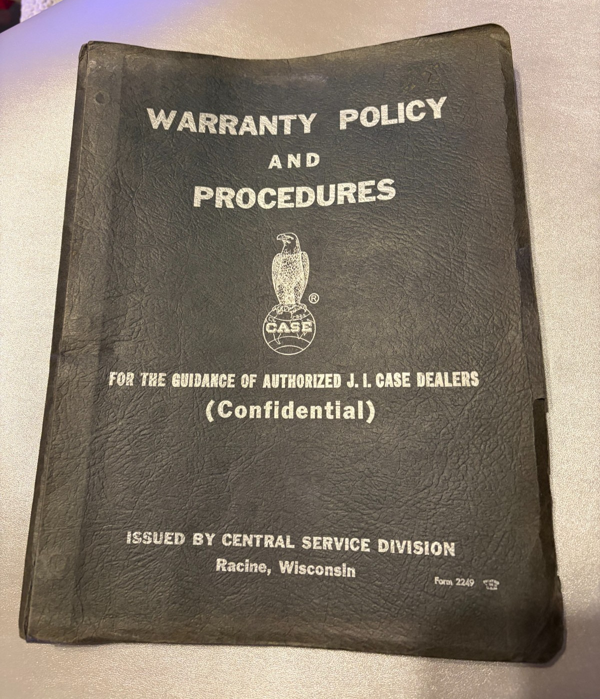 1962 Vintage J.I. Case Dealers Warranty Policy and Procedures Racine Wisconsin 1962 Vintage J.I. Case Dealers Warranty Policy and Procedures Racine Wisconsin