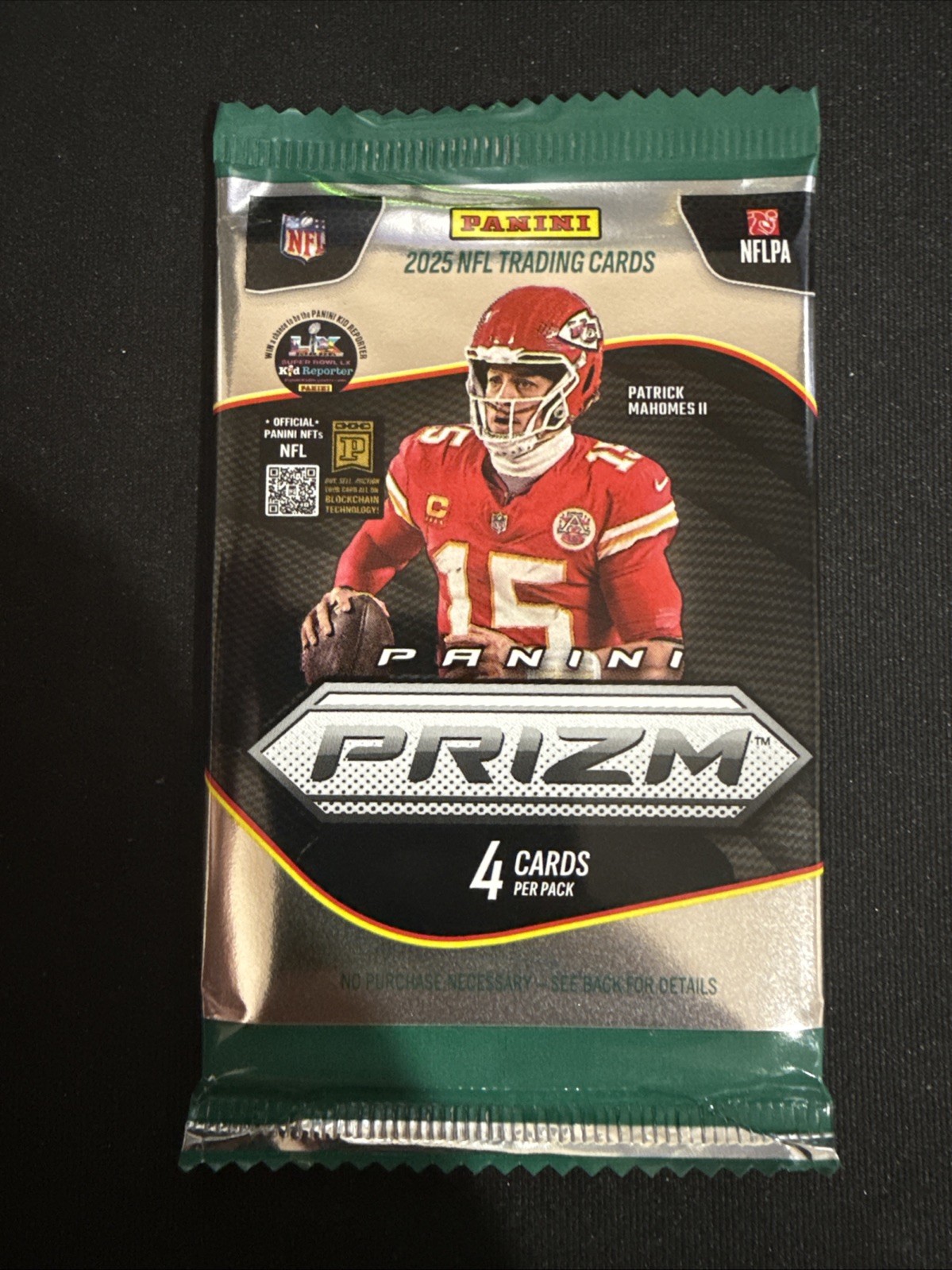 2025 Panini Prizm Football Pack Factory Sealed 4 Cards