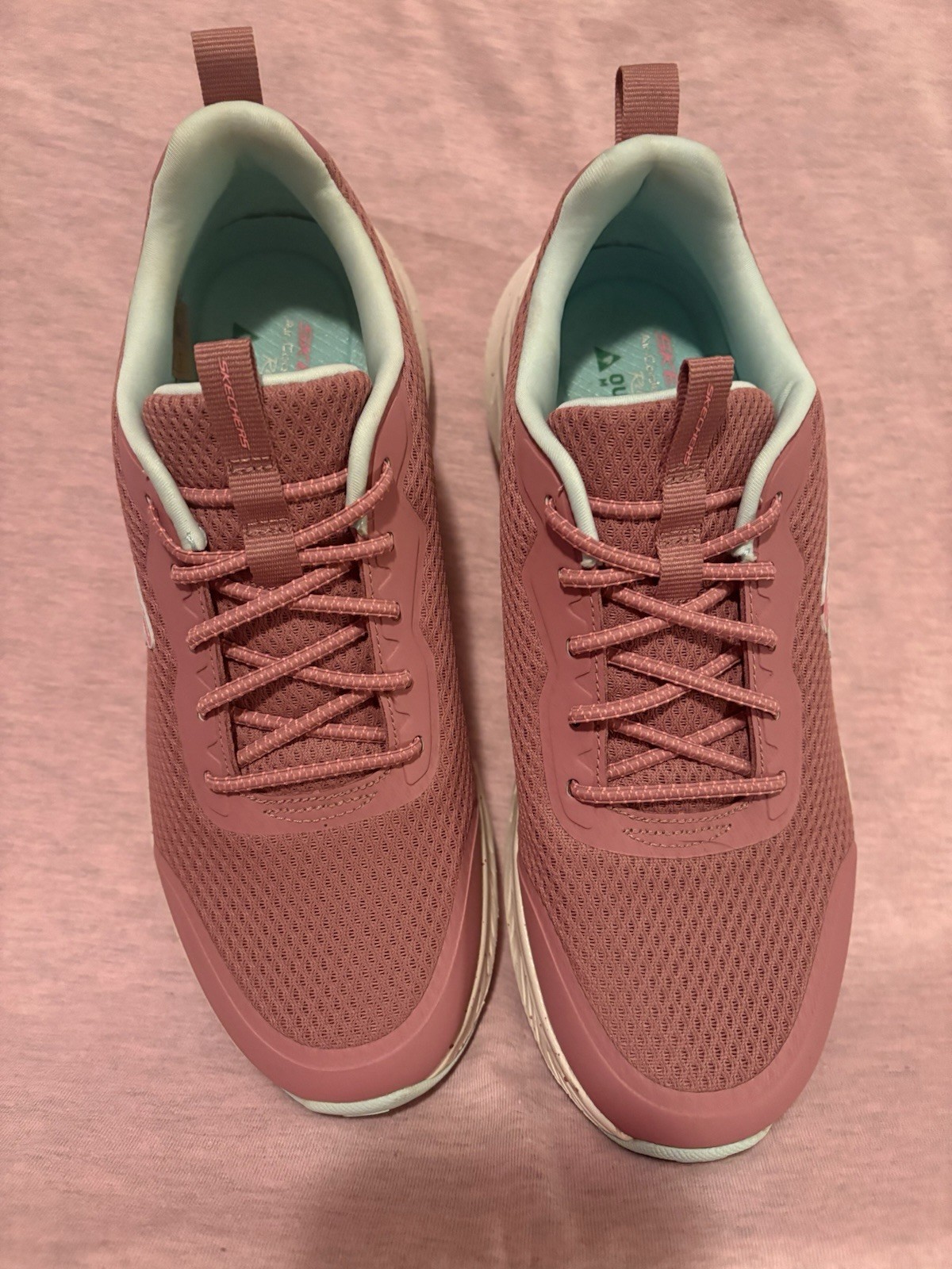 SKECHERS GOwalk Edgeride Women\'s walking shoes - Size 9 - Rosé Pink & Mint