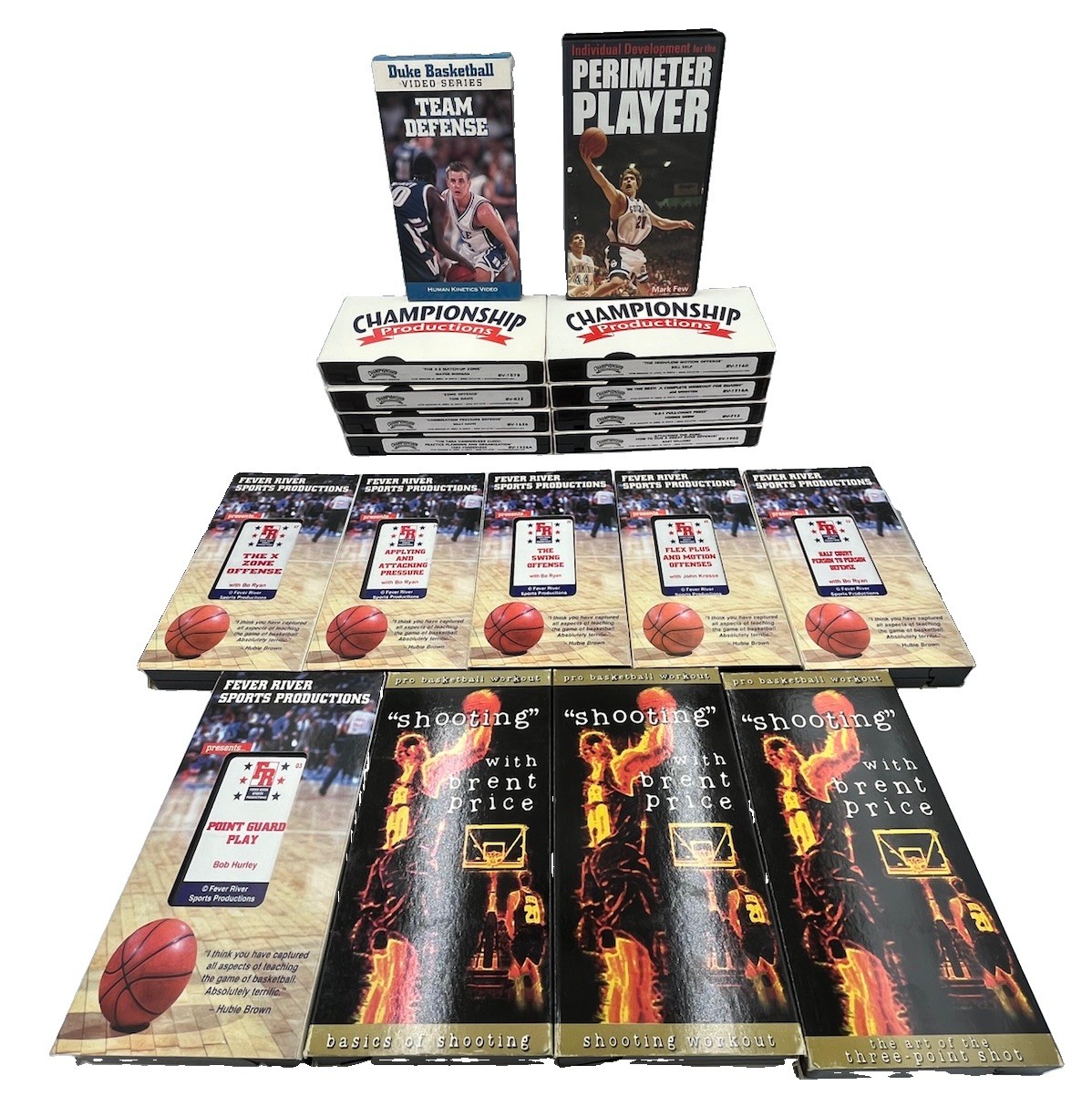 Vintage VHS Lot of 19 Basketball Instructional Drills Championship Productions Vintage VHS Lot of 19 Basketball Instructional Drills Championship Productions