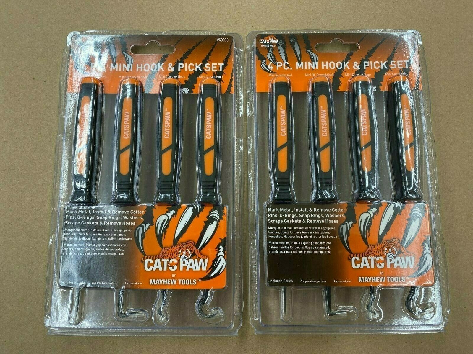 2 sets of 4 Mayhew Catspaw 6 1/2\