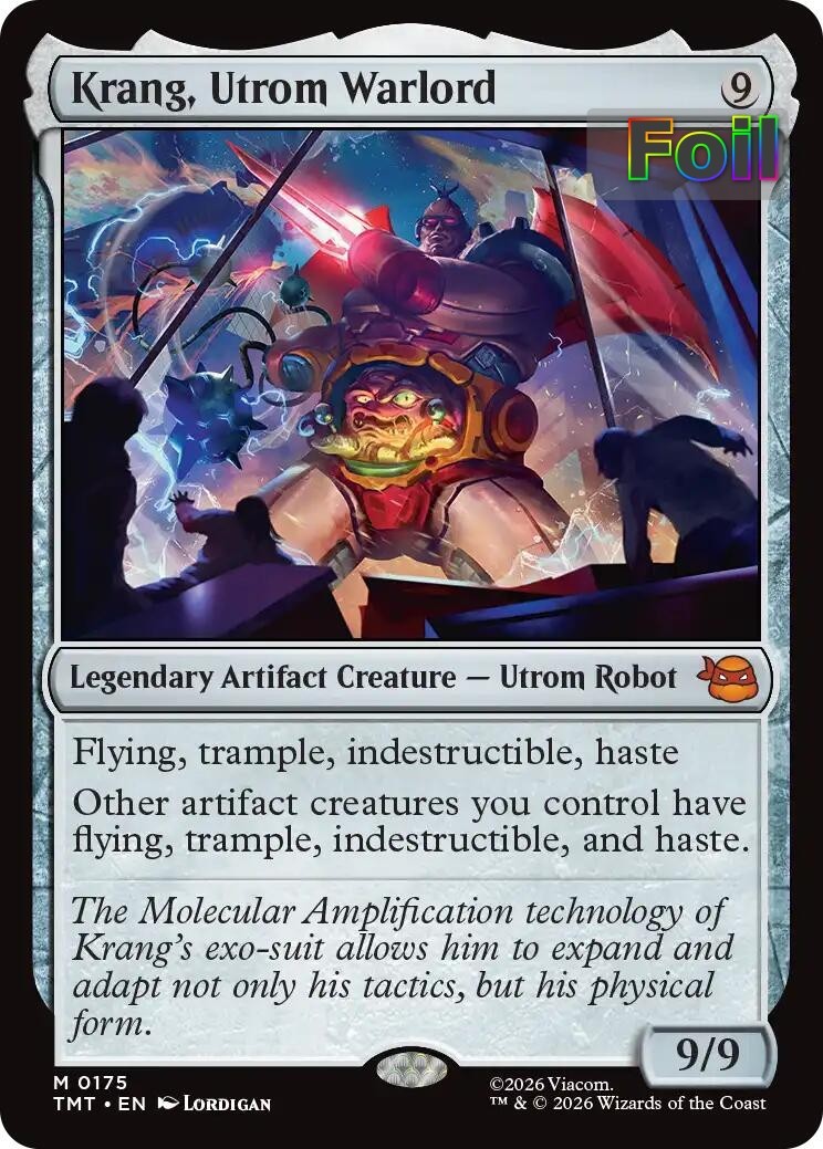 MTG TMT *FOIL* M Krang, Utrom Warlord #175 NM