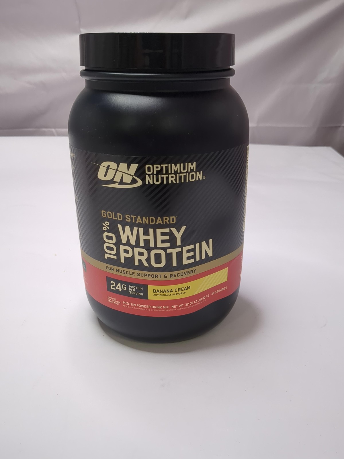 *2028-6-10* Optimum Nutrition Gold Standard 100% Whey Protein Powder, Banana 2lb