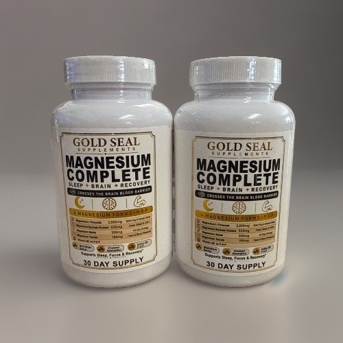 100% Authentic Gold Seal Magnesium Complete 240 Capsules Bottles EXP 06/2028 100% Authentic Gold Seal Magnesium Complete 240 Capsules Bottles EXP 06/2028