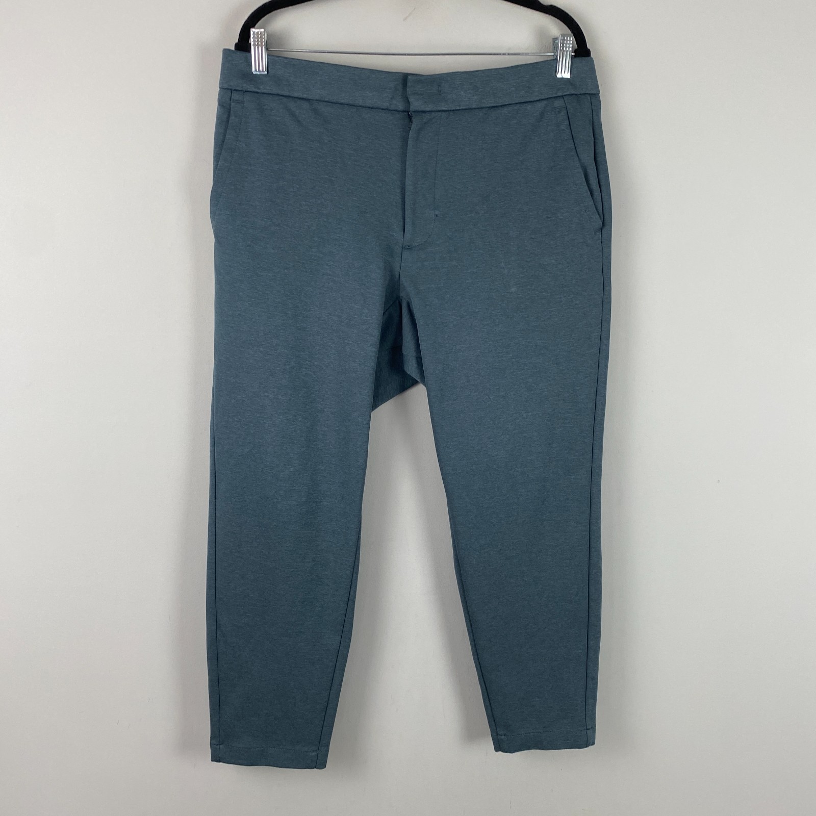 Bonobos Off Duty Elastic Waist Pants Mens Large Short Drawstring Slate Blue