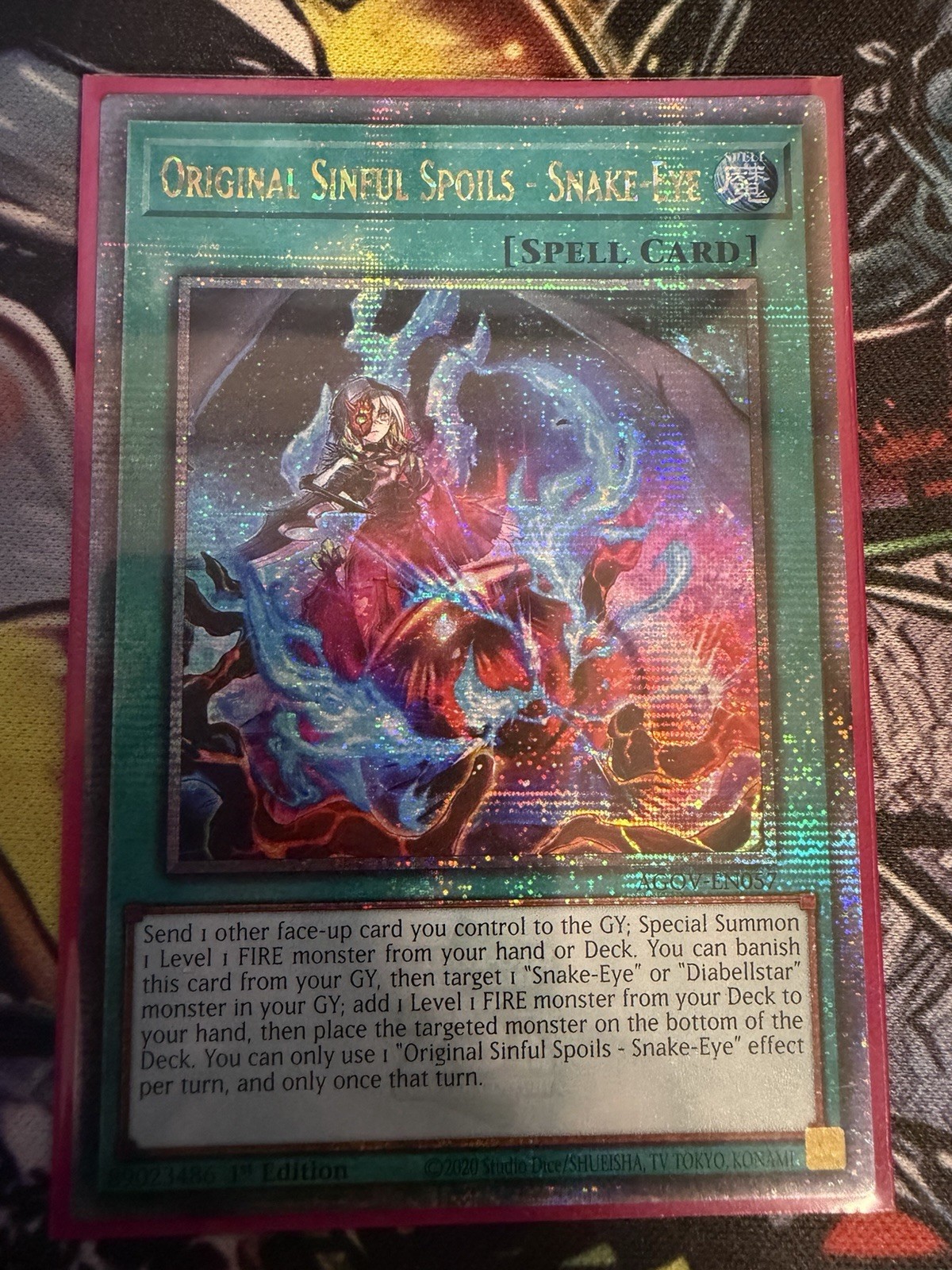 Yu-Gi-Oh TCG Original Sinful Spoils - Snake-Eye (Quarter Century Secret Rare)