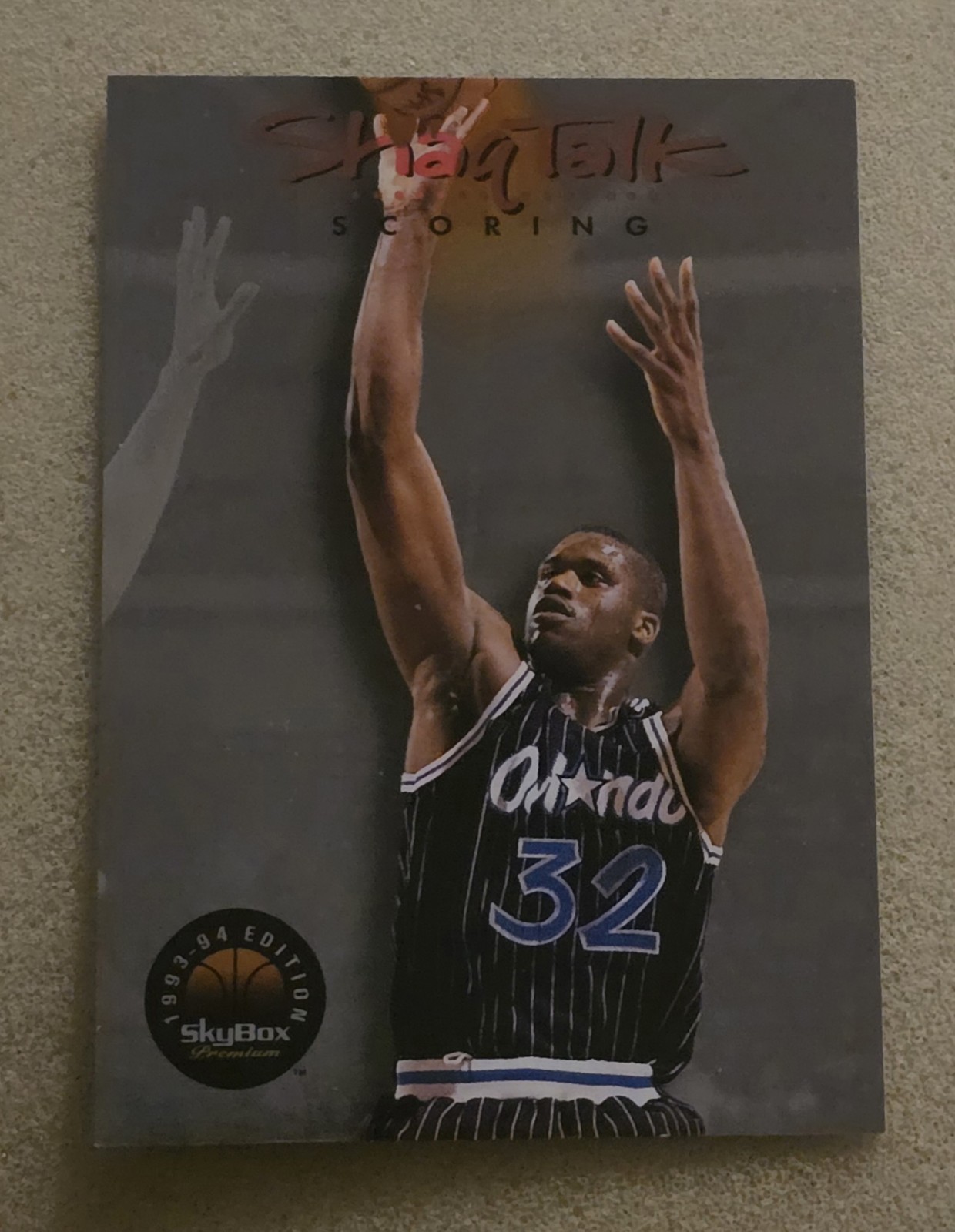 1993-94 Skybox Premium SHAQUILLE O\'NEAL Shaq Talk Scoring #6 Orlando Magic 1993-94 Skybox Premium SHAQUILLE O\'NEAL Shaq Talk Scoring #6 Orlando Magic