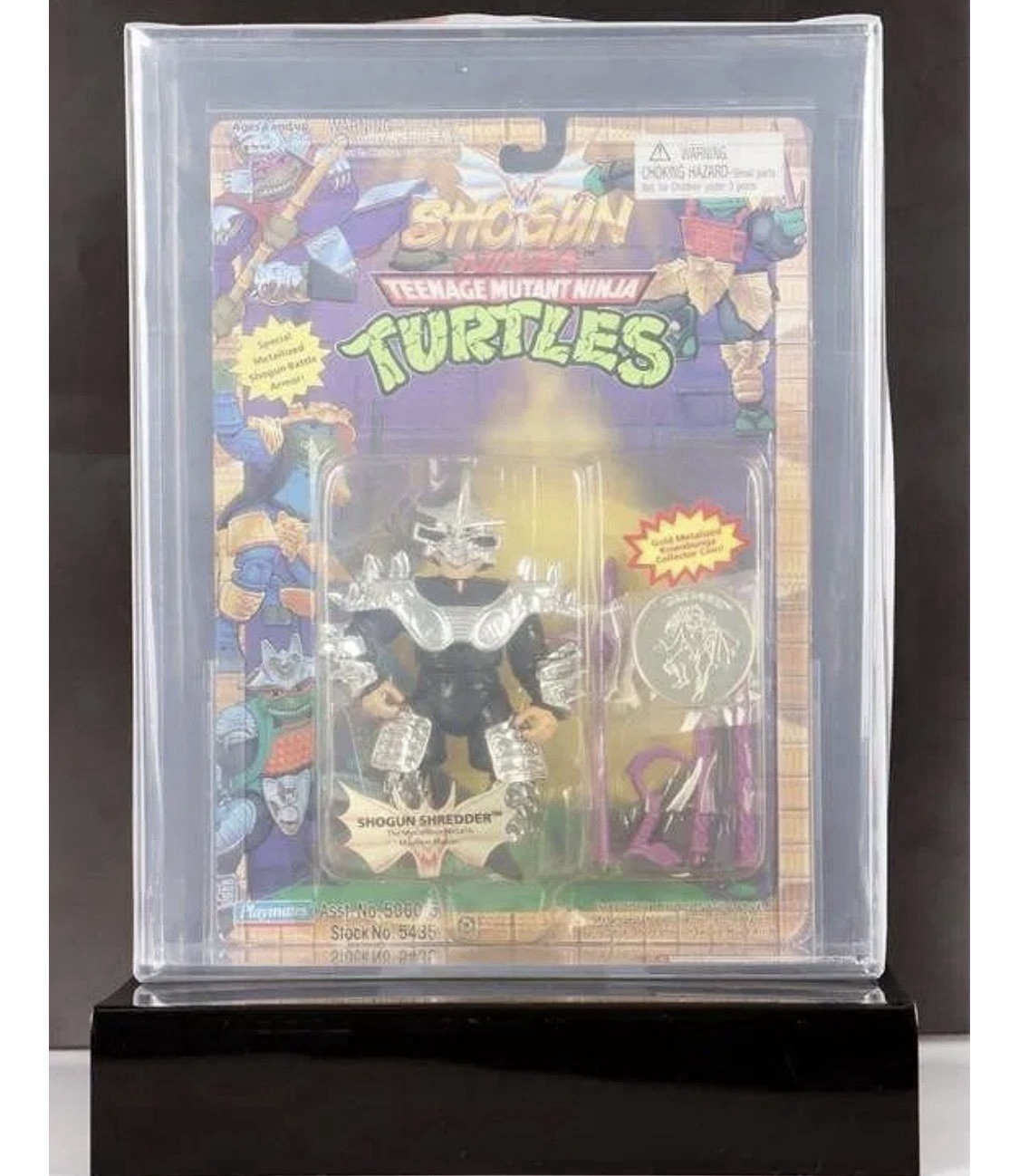 🔥🔥Vintage 1994 TMNT SHOGUN SHREDDER Graded AFA 75 Purple Playmates🔥🔥