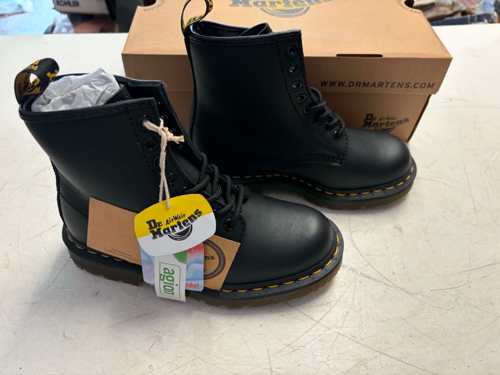 New Dr. Martens 1460 SR Black #24382001 Boots Men\'s US Women\'s US 6 Men\'s 5