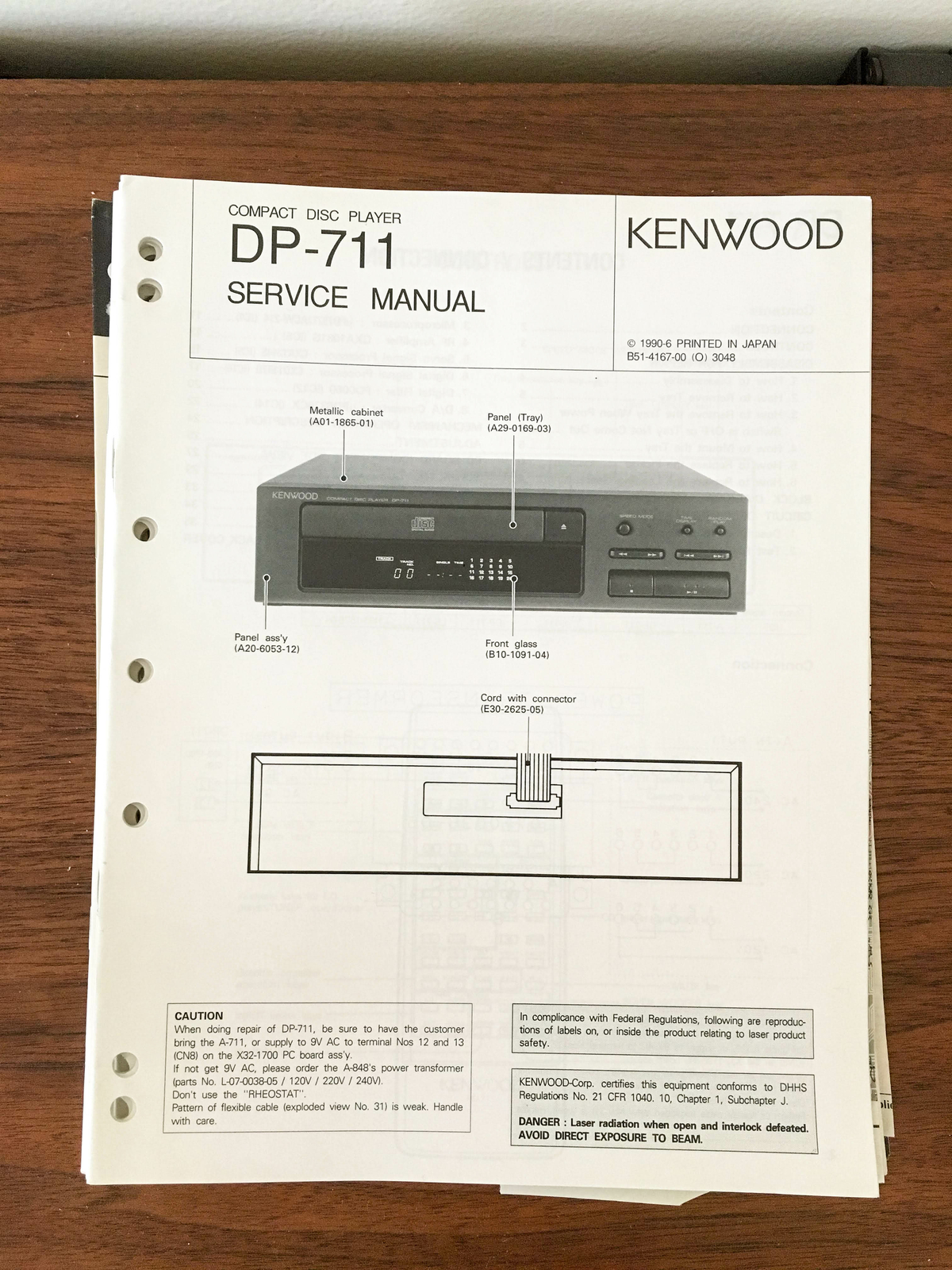 Kenwood DP-711  Service Manual *Original*