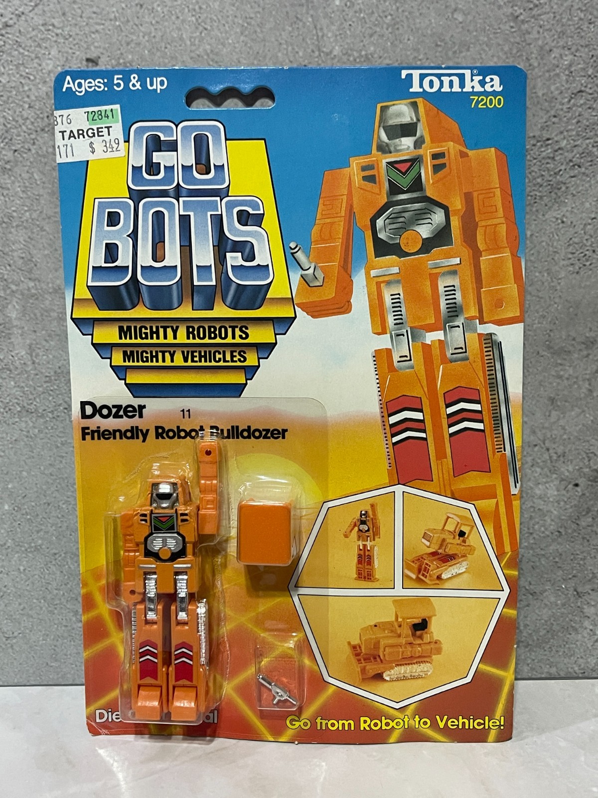 1983 Tonka GoBots Mighty Robots DOZER Friendly Robot Bulldozer MOC 1983 Tonka GoBots Mighty Robots DOZER Friendly Robot Bulldozer MOC