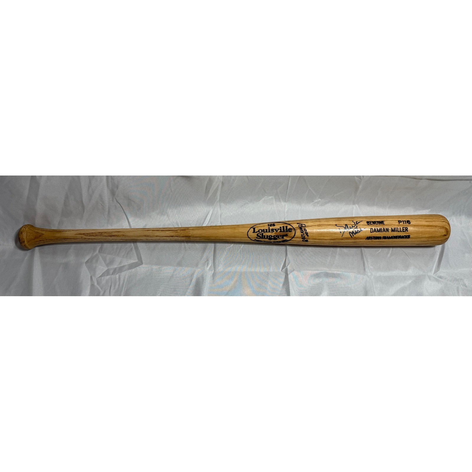 Louisville Slugger P116 Damian Miller Signed Game Used Bat Arizona Diamondbacks