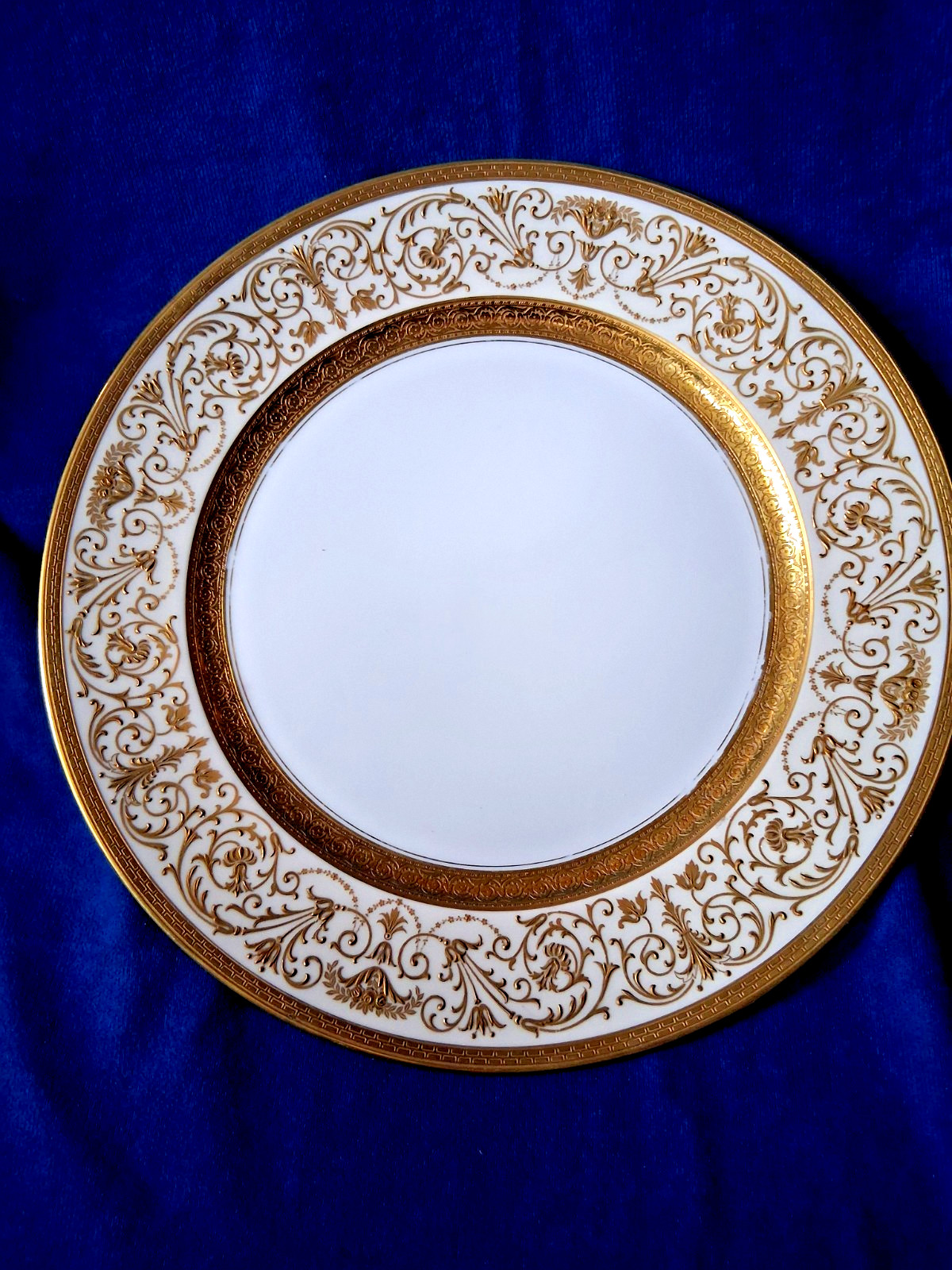 Set 12 ROSENTHAL Heavy Gold Paste 10 3/4\ Set 12 ROSENTHAL Heavy Gold Paste 10 3/4\
