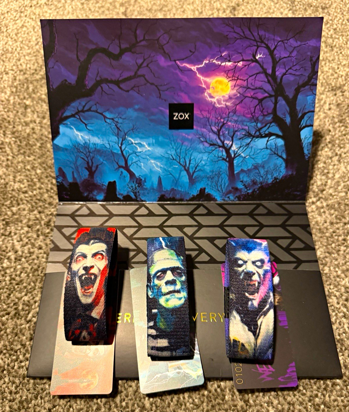 ZOX Halloween Monsters Set - Dracula Frankenstein Werewolf - Size Small ZOX Halloween Monsters Set - Dracula Frankenstein Werewolf - Size Small