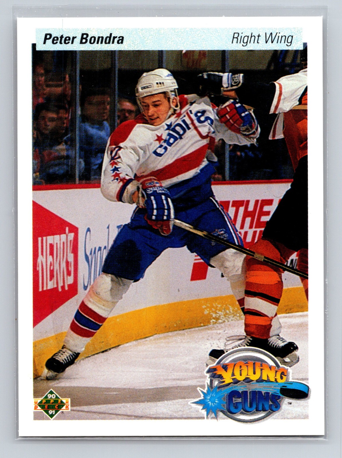 1990-91 Upper Deck PETER BONDRA #536 Young Guns RC