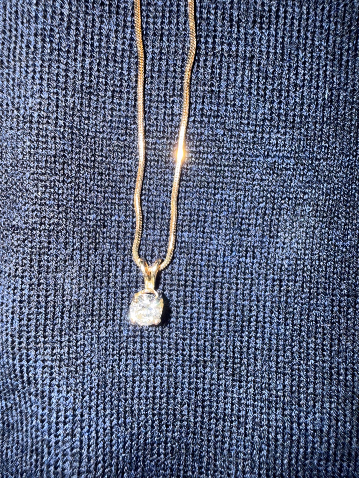 Ladies’ 14K yellow gold necklace featuring an 18-inch, 0.85 mm snake chain. Ladies’ 14K yellow gold necklace featuring an 18-inch, 0.85 mm snake chain.