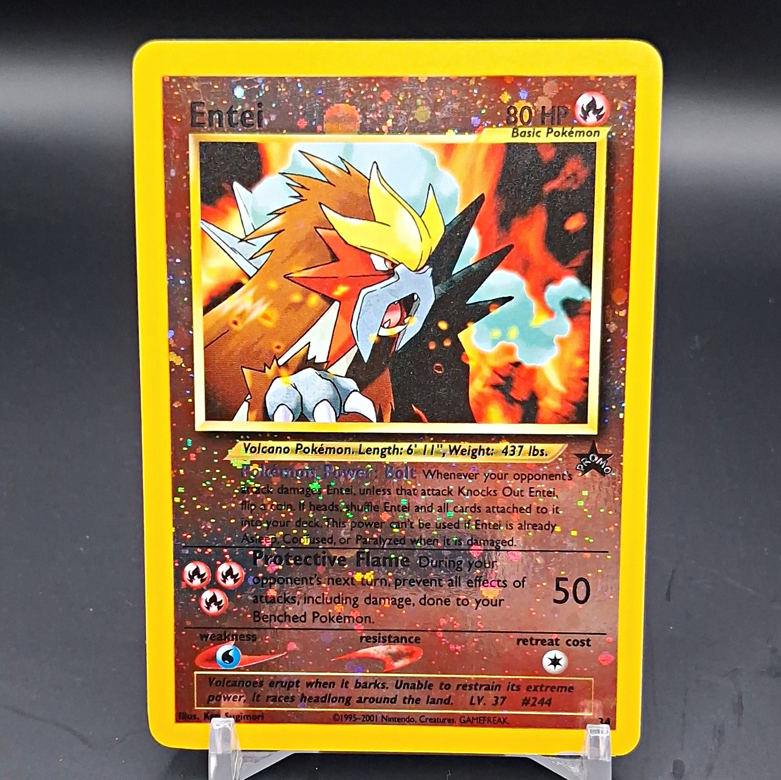 The Pokémon Company Entei 34/53 Wotc Promo Reverse Holo Promo 80 HP ENG The Pokémon Company Entei 34/53 Wotc Promo Reverse Holo Promo 80 HP ENG