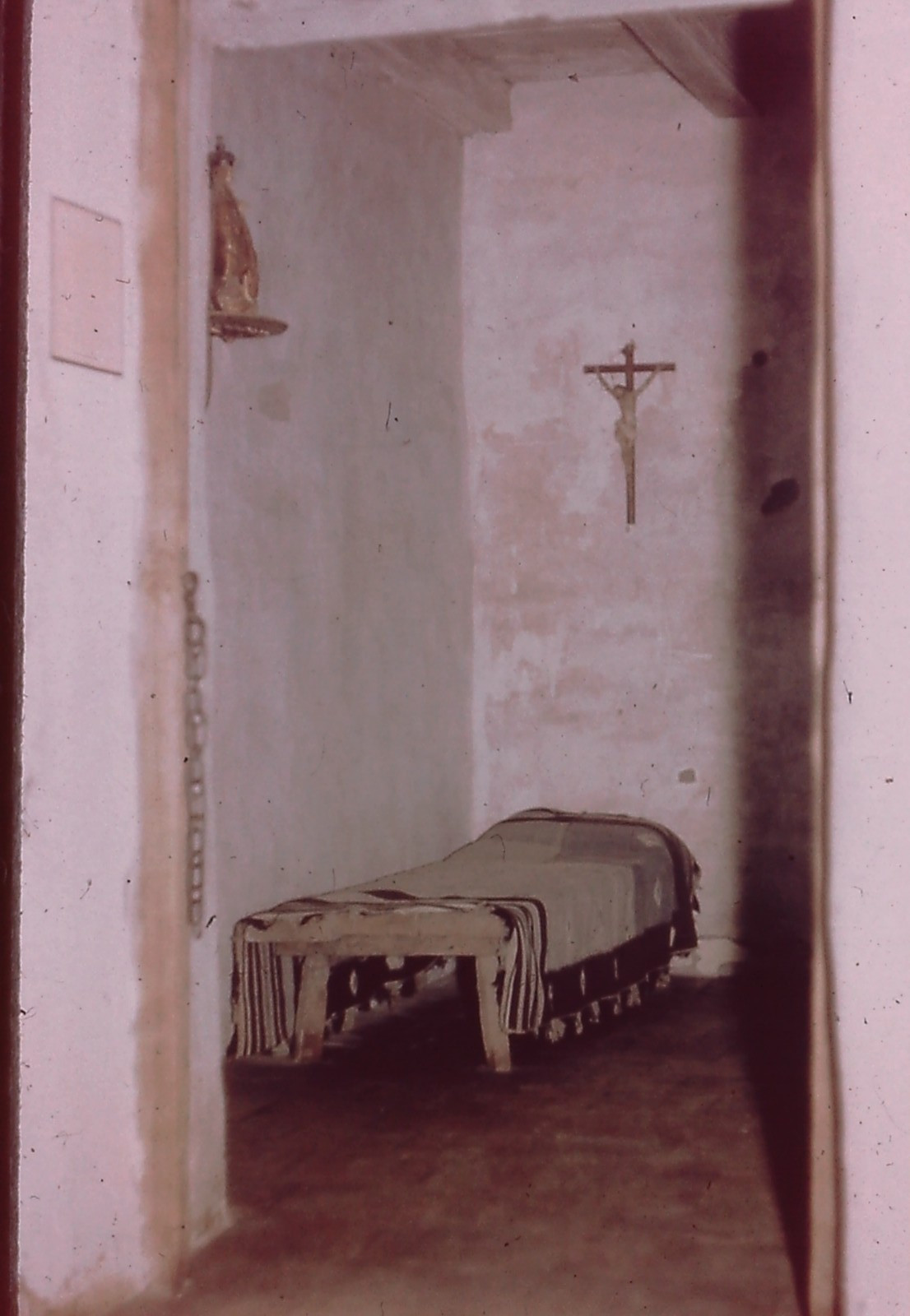 Photograph 35MM Slide Cell of Fray Junipero Serra Mission Carmel CA Photograph 35MM Slide Cell of Fray Junipero Serra Mission Carmel CA
