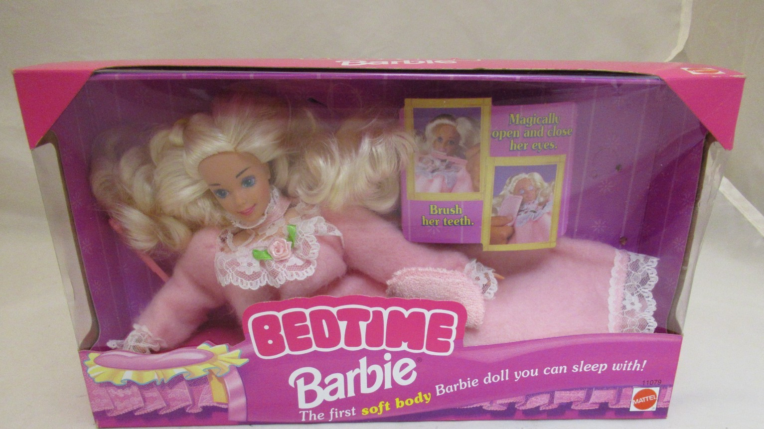 VINTAGE 1993 Bedtime Blonde Barbie First Soft Body Barbie Doll - NRFB VINTAGE 1993 Bedtime Blonde Barbie First Soft Body Barbie Doll - NRFB