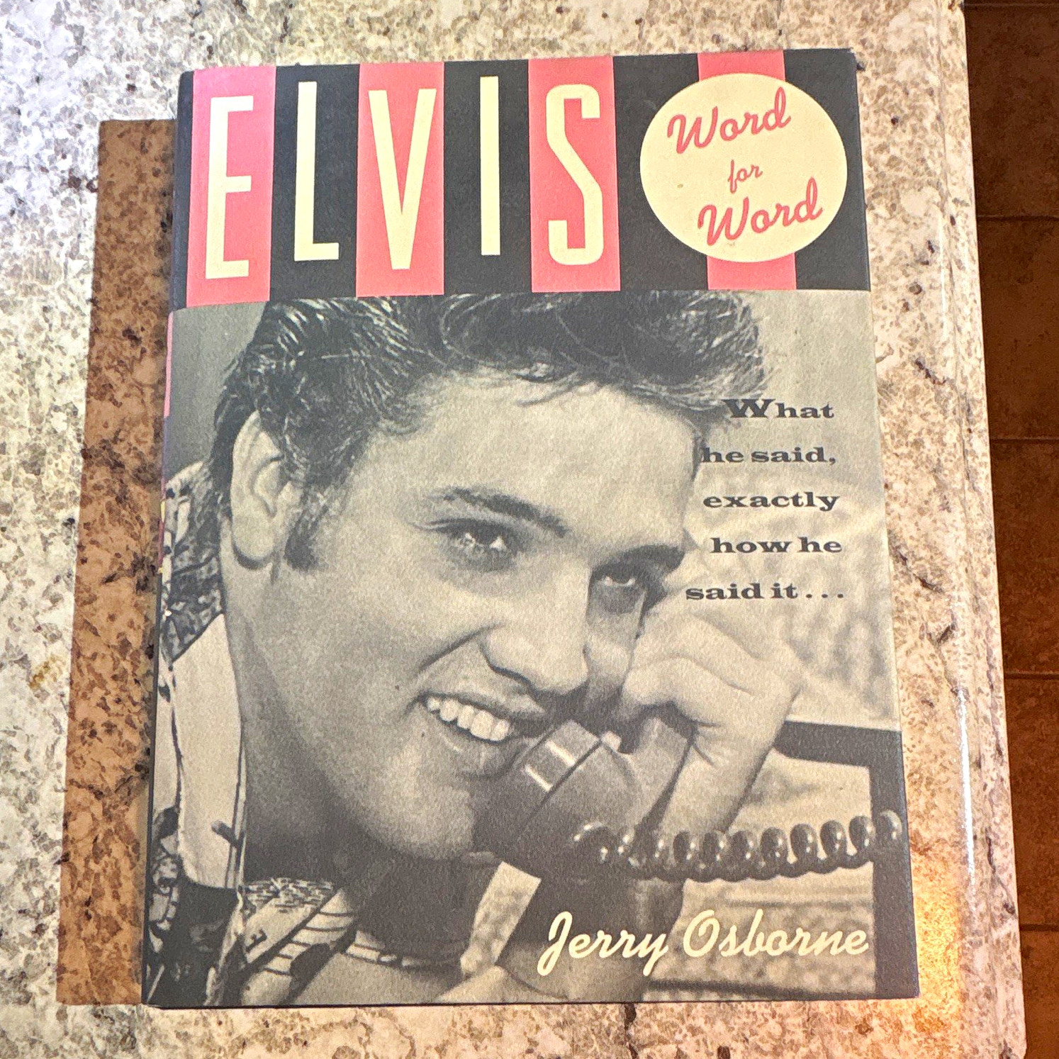 Elvis: Word for Word Hardcover Book by Jerry Osborne (English). first revised Elvis: Word for Word Hardcover Book by Jerry Osborne (English). first revised