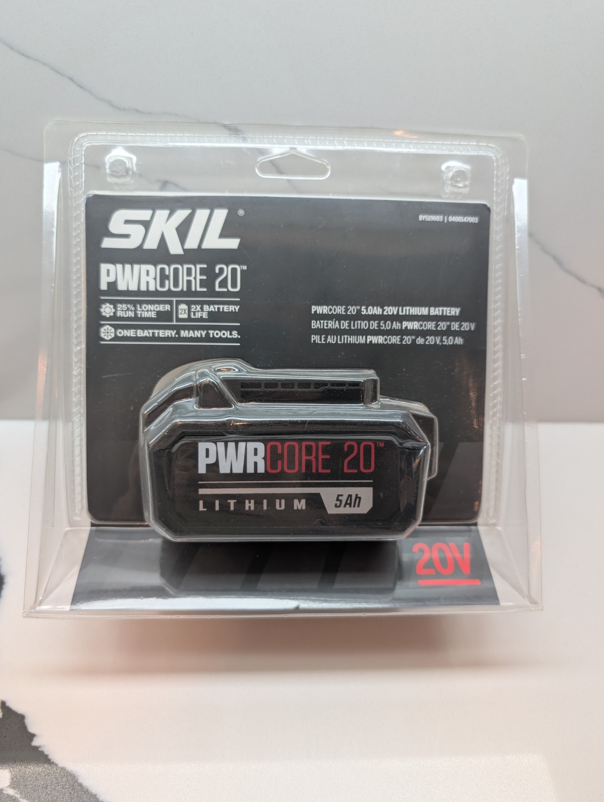 Skil Pwrcore 20 20V 5Ah Lithium Ion Power Tool Battery Pack With Fuel Indicator Skil Pwrcore 20 20V 5Ah Lithium Ion Power Tool Battery Pack With Fuel Indicator