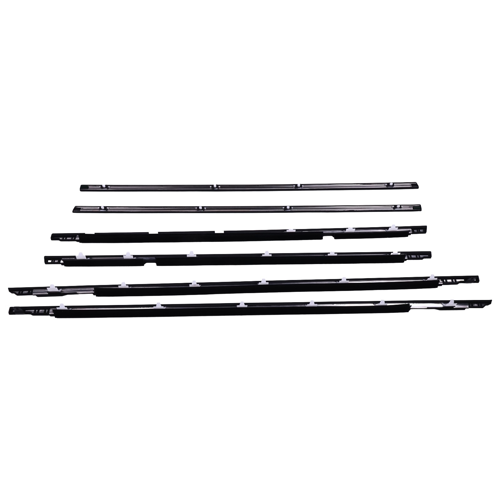 6pcs Door Belt Molding 75660-60020 75670-60020 for Toyota LX450 1990-1999