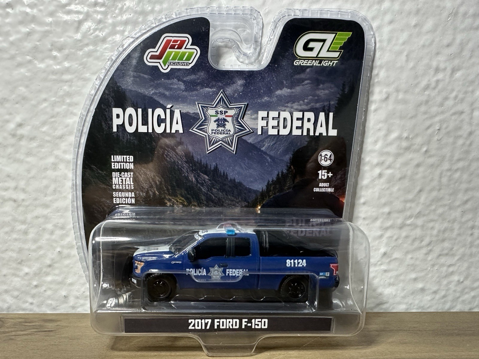 Greenlight 1/64 Policia Federal Mexico Exclusive 2017 Ford F150 Pickup Diecast Greenlight 1/64 Policia Federal Mexico Exclusive 2017 Ford F150 Pickup Diecast