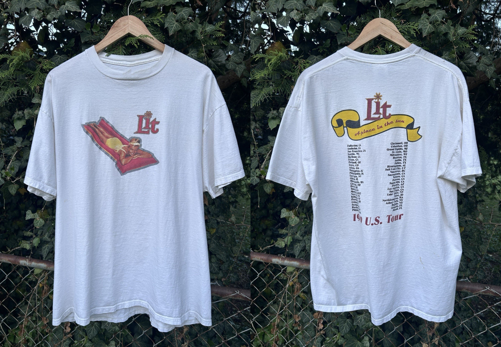 VTG 90s LIT Band A Place In The Sun 1999 Album Tour Concert BO3048