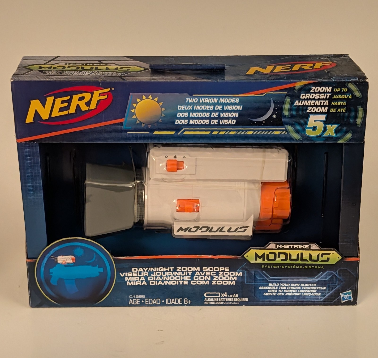 Nerf N-Strike Modulus Day/Night Zoom Scope 5X New In Box Hasbro C1296 NIB Nerf N-Strike Modulus Day/Night Zoom Scope 5X New In Box Hasbro C1296 NIB