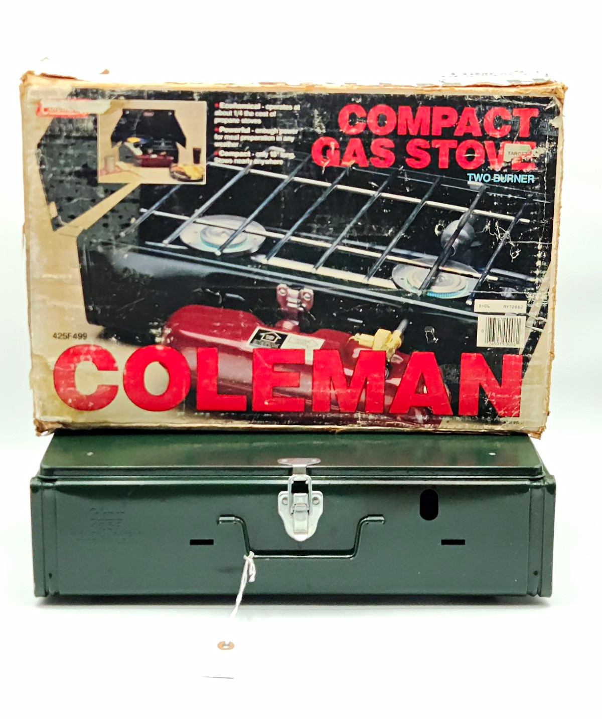 Vintage Coleman 425F 2-Burner Camp Stove w/ Box - August 1988 - Tested & Working Vintage Coleman 425F 2-Burner Camp Stove w/ Box - August 1988 - Tested & Working