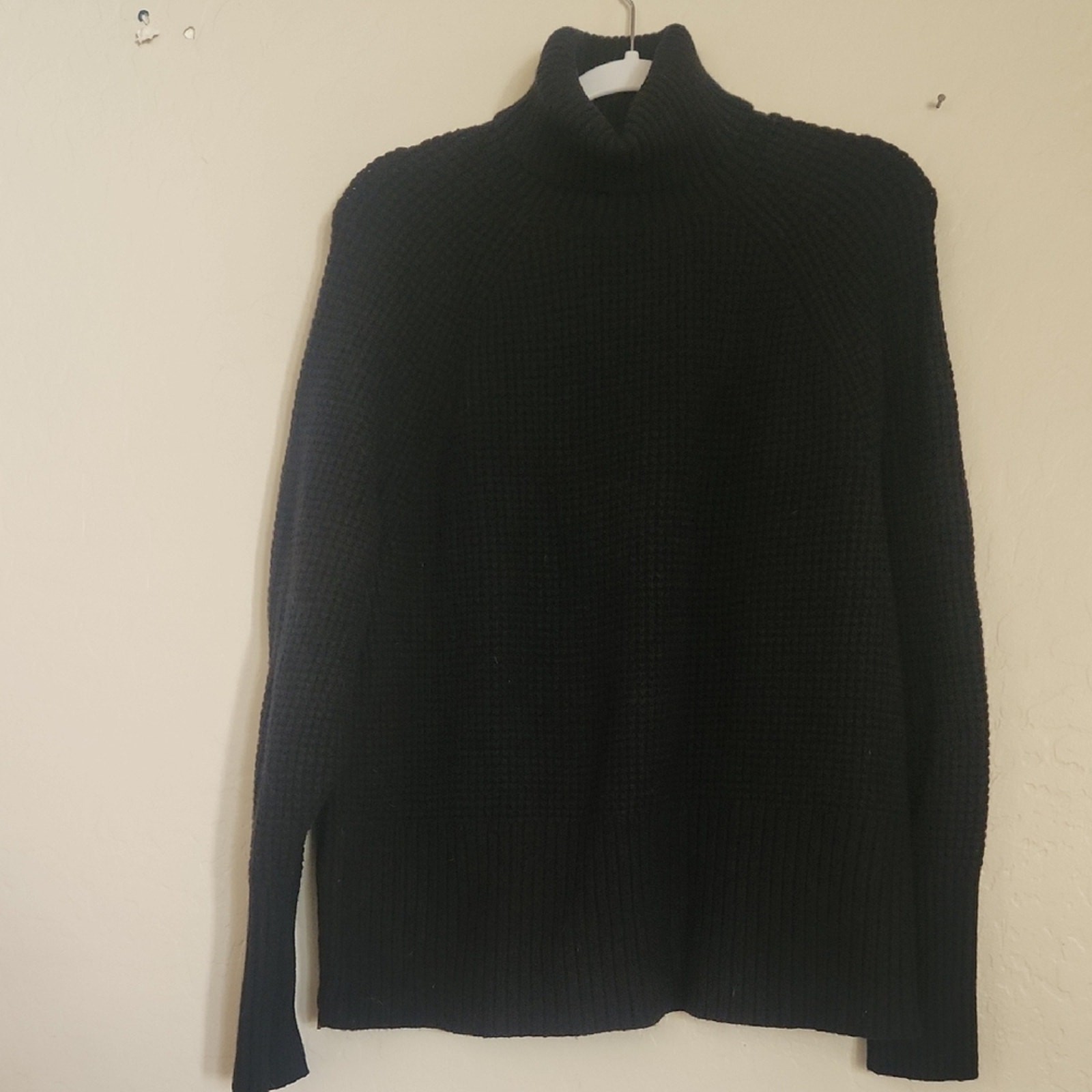 L.L. Bean Women\'s Classic Black Cowl Neck Sweater L.L. Bean Women\'s Classic Black Cowl Neck Sweater