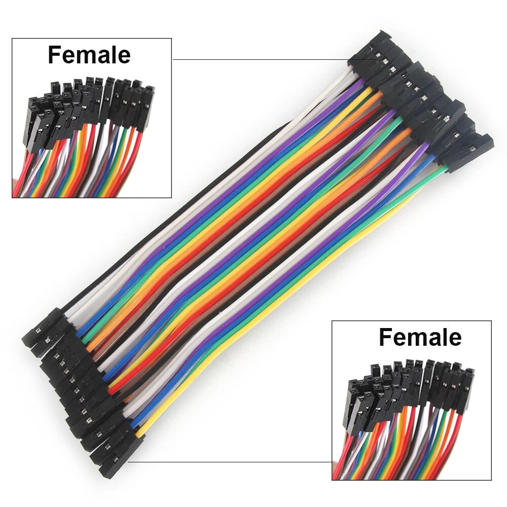 120Pcs Multicolored Dupont Wire 40pin F-M F-F M-M Breadboard Jumper Wires Ribbon