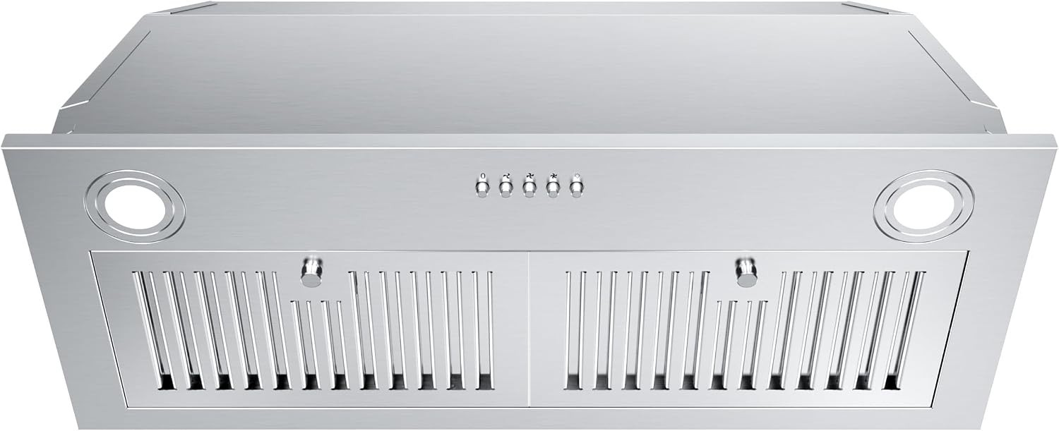 FIREGAS 30in Range Hood Insert 600 CFM Ducted/Ductless Stainless Steel