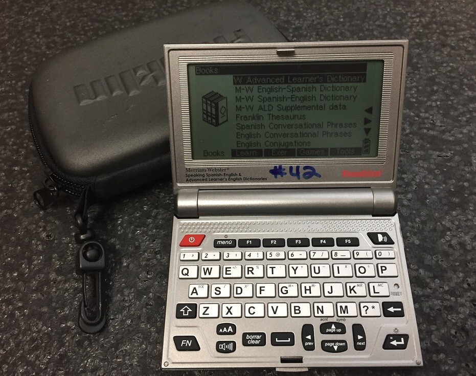 Franklin Electronics BES-2150 Merriam-Webster Spanish English Transl Franklin Electronics BES-2150 Merriam-Webster Spanish English Transl