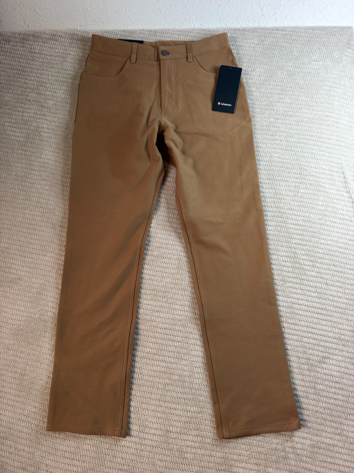 Lululemon EasyFive Classic Straight Pants Mens 30 Tan Business Career LM5B13S Lululemon EasyFive Classic Straight Pants Mens 30 Tan Business Career LM5B13S