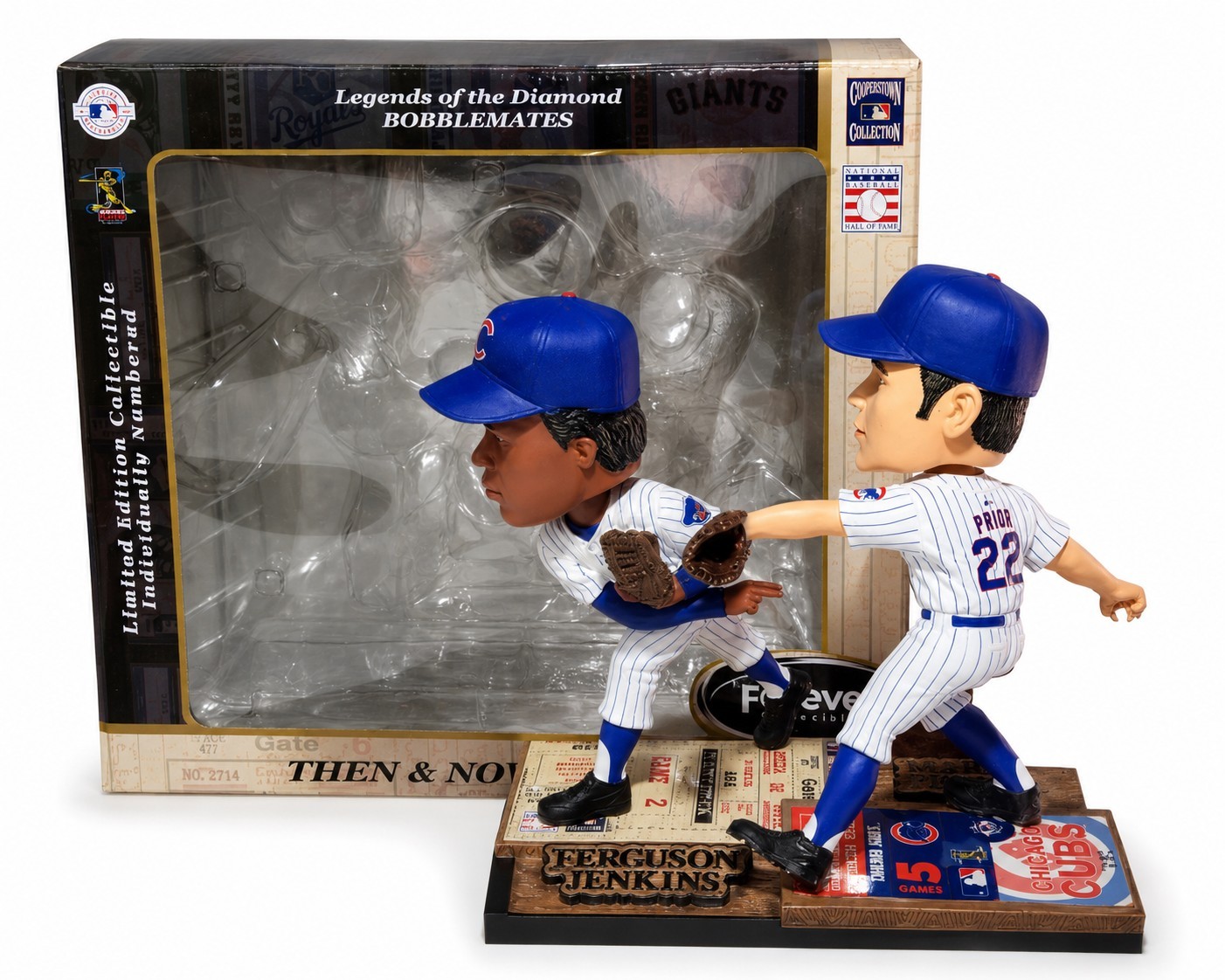 Ferguson Jenkins Mark Prior 7 Inch Chicago Cubs Dual Bobblehead Only 504 Made Ferguson Jenkins Mark Prior 7 Inch Chicago Cubs Dual Bobblehead Only 504 Made